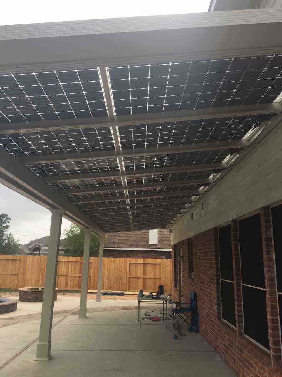 Solar Pergola with 26-Solar Panels
